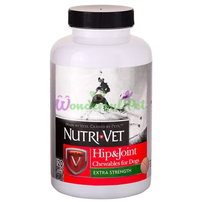 Хондроитин и глюкозамин 2 уровень Nutri-Vet Hip Joint Extra Dog 120 табл