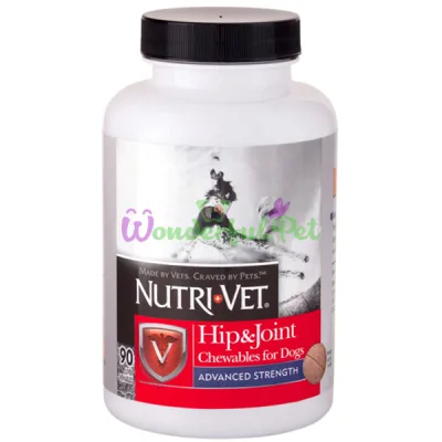 Хондроитин и глюкозамин 3 уровень Nutri-Vet Hip Joint Advanced Dog 90 табл