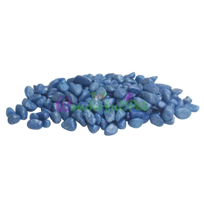 Грунт FLUO, гравий крашеный, синий, 350 г (2479) (6 шт уп) +