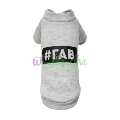 Толстовка для собак Pet Fashion #ГАВ XS серая