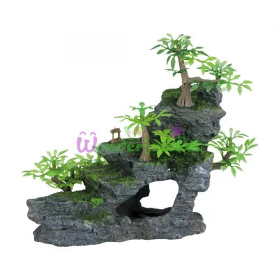 Декорация для аквариума Утес со ступеньками. 19x9.5x14 см