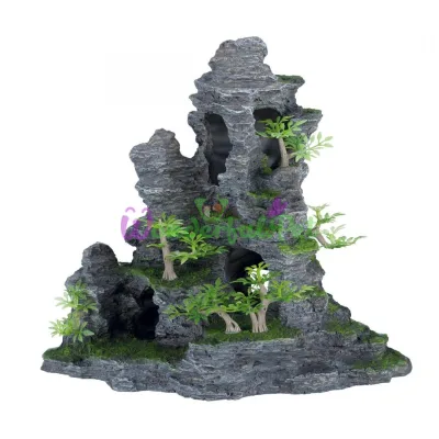 Декорация для аквариума Скала с пещерами 31x17x26 см