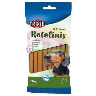 Лакомство для собак Rotolinis с мясом птицы 120 г (12 шт)