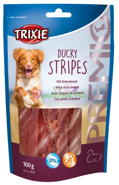 Лакомство для собак PREMIO Ducky Stripes утка 100 г