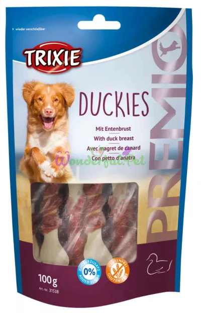 Trixie PREMIO Duckies Duck & Calcium Bone Treat 100 g