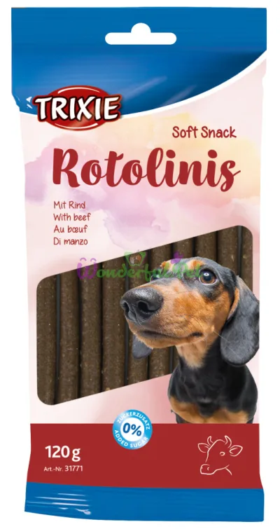 Trixie Rotolinis Beef Dog Treat 120 g (12 pcs)