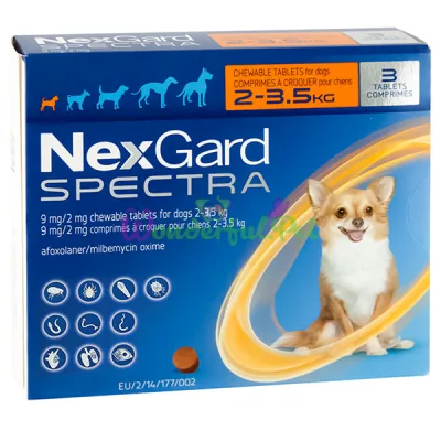 NexGard Spectra 1,35–3,5 кг, упаковка