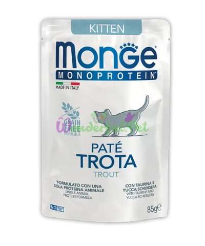 Влажный корм MONGE CAT MONOPROTEIN 100% Kitten Trout 85 г