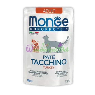 Влажный корм MONGE CAT MONOPROTEIN 100% Adult Turkey 85 г