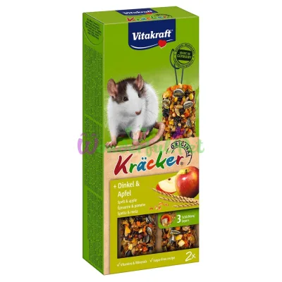 Крекер для щурів Vitakraft зерно та фрукти, 2 шт