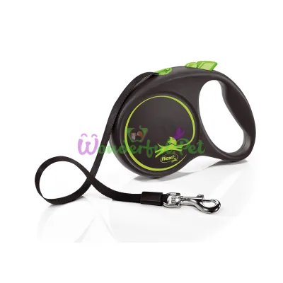Рулетка FLEXI BLACK DESIGN L 5 м лента зеленая
