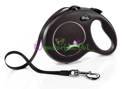 Рулетка FLEXI NEW CLASSIC L 8 м лента черная