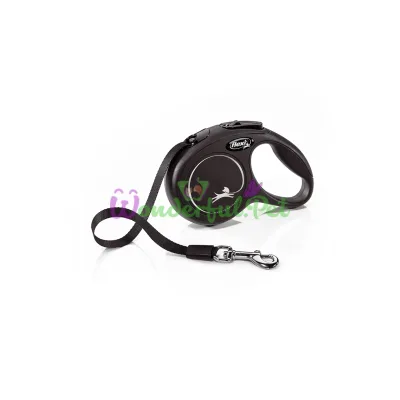 Рулетка FLEXI NEW CLASSIC XS 3 м 12 кг лента черная