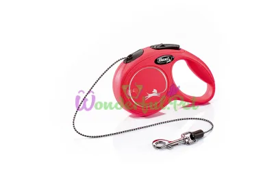 FLEXI New Classic XS Leash 3 m 8 kg Red Cord