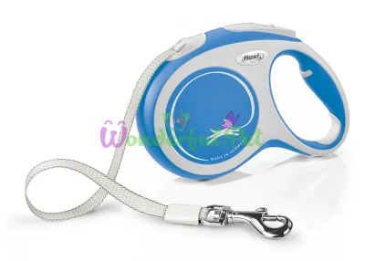 Flexi New Comfort L Retractable Leash 5 m Blue Tape