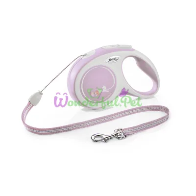 Рулетка FLEXI NEW COMFORT S 8 м 12 кг шнур розовая
