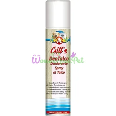 Дезодорант-спрей GILLS с тальком, для кошек и собак, 250мл, 6шт кор. (цена за шт.)
