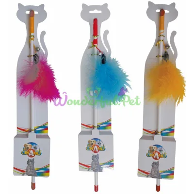 Игрушка для кошек. CROCI STICK дразнилка с пиринкою, 46 см