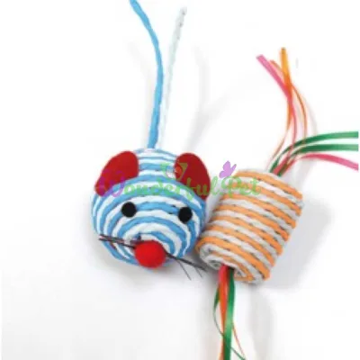 CROCI Mouse Cat Toy in Tube, 5 cm, Assorted Colors