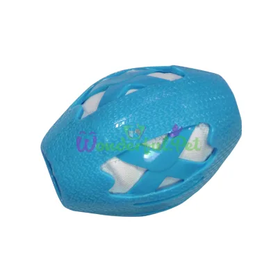 Игрушка для собак CROCI CATCHER Регби мяч, резина, голубой, 14 см