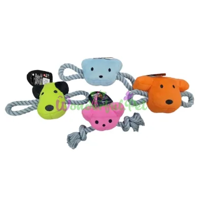 Игрушка для соб. CROCI Моськи, плюш канати, 6шт уп (цена за 1шт)