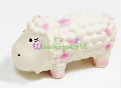 CROCI Dolly the Sheep Latex Dog Toy with Squeaker, 15 cm
