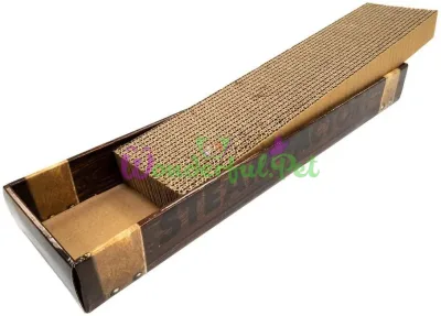 CROCI Corrugated Cardboard Scratcher, ESSENCE (Wenge), 48x12x5 cm