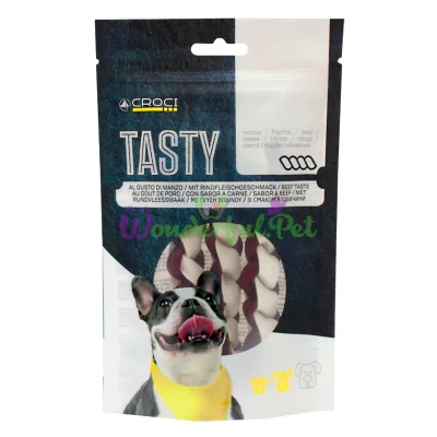 Лакомство Croci Dog KingDelice TASTY Beef косичка 80 г