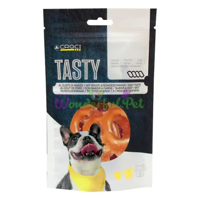 Лакомство TASTY Кильця курица с трискою 80гр, 12 пак. короб. (цена за пак)
