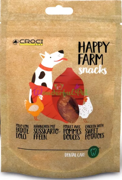HAPPY FARM Meat Treats, Potato with Chicken, 80g, 12 packs (price per pack)