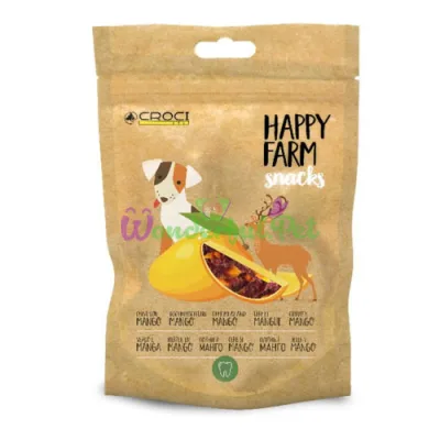 Лакомство Croci Dog HAPPY FARM Snacks Venison Mango 80 г