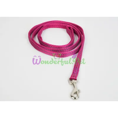 Поводок SOFT REFLECTIVE светоотражающий, мягкий, бордо, нейлон, 120х1 см