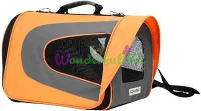 Bag for critters ROCKET, orange, synthetic, 46x26x27cm