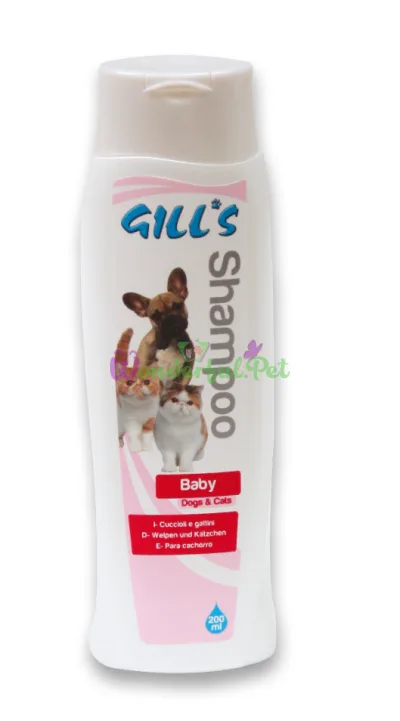Шампунь GILL'S Baby для кошенят і цуценят, без сліз, УФ-захист, 200 мл, 6 шт