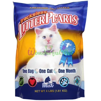 Кварцевый наполнитель Litter Pearls TrackLess ТРАКЛЕС 3.8 л