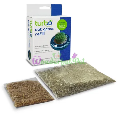 Coastal Turbo Cat Grass Refill КОСТАЛ ТУРБО ГРАС РИФИЛ трава для котов, зерна пшеницы, вермикулит