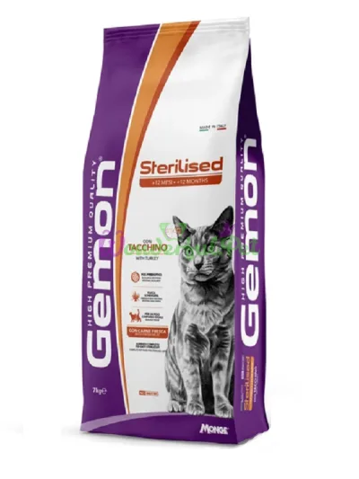 GEMON CAT Sterilised Turkey Dry Food 7 kg