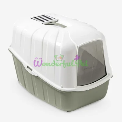 Cat Litter Box KOMODA with Filter Light Green 54x39x40 cm