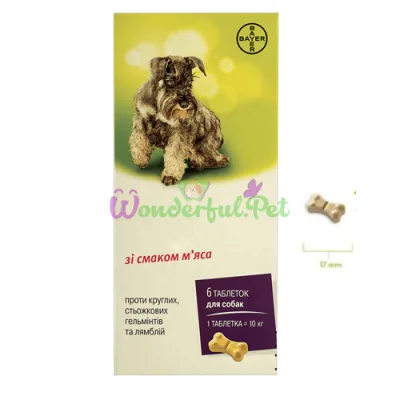 Bayer Drontal Plus Dog Tablets 6 pcs