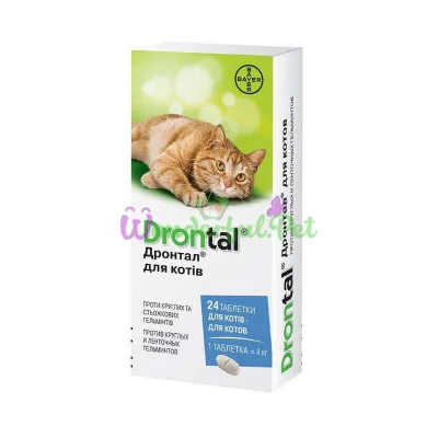 Bayer Drontal Cat Tablets 24 pcs