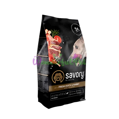 Сухой корм Savory Adult Dog All Breeds Duck Rabbit 1 кг