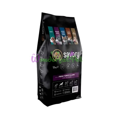 Сухий корм Savory Adult Dog Medium Breed Turkey Lamb 12 кг