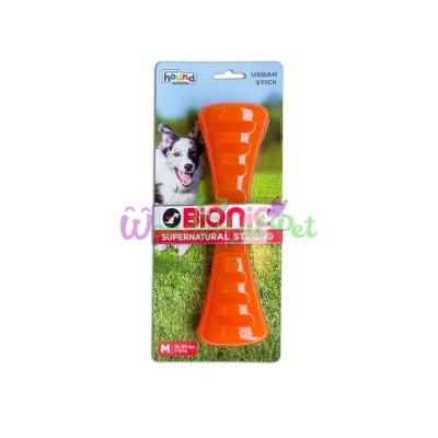 Игрушка для собак Бионик Опак Стик гантель середня оранж.арт. bc30079