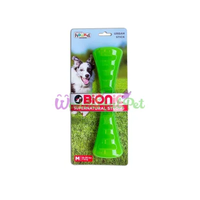 Игрушка для собак Бионик Опак Стик гантель середня зел. арт. bc30080