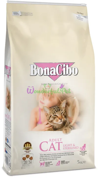 BonaCibo Adult Cat Light Sterilized 5 кг
