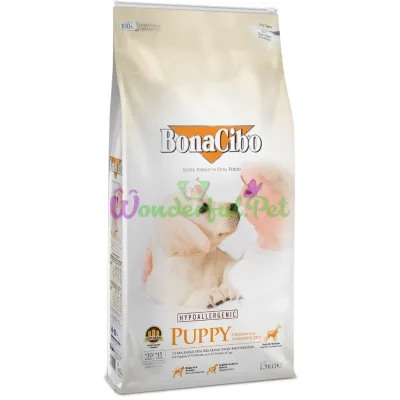 BonaCibo Puppy Chicken Rice with Anchovy 15 kg