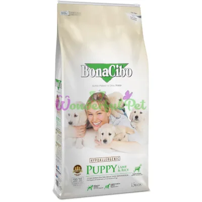 BonaCibo Puppy Lamb Rice 15 kg