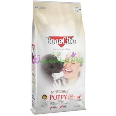 BonaCibo Puppy High Energy Chicken Rice with Anchovy 15 kg