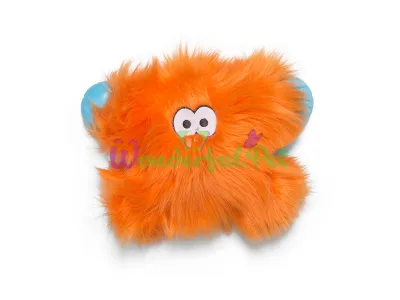 Игрушка пищалка для собак Fergus Orange Fur Фергус пухнастий оранжевый 16см