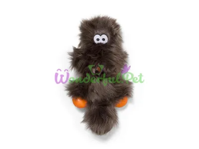 Игрушка пищалка для собак Sanders Pewter Fur Сандерс пухнастий срибно-корич. 28см